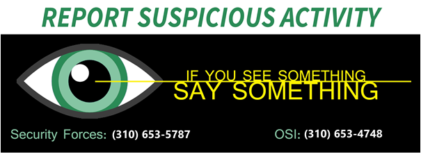 Report suspicious activity